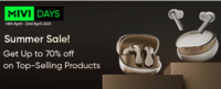 MIVI Days Summer Sale - Upto 70% off on Headphones, Speakers & more