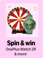 Spin & Win ₹10/20, OnePlus watch 2r & more 