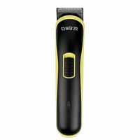 1903B Rechargeable Cordless Beard & Hair Trimmer/Groomer for Men | Skin Friendly Titanium & Special Stainless Steel Blades | Including One Adjustable Comb | USB Charging (Yellow)