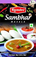 Ramdev Sambhar Masala 100 G - Pack of 5 {Fresh, Location Specific}