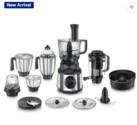 Prestige Enura Pro 1000 W Juicer Mixer Grinder (6 Jars | Black, Silver)