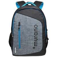 Murano Matrix 26 LTR Laptop Backpack for 15.6 inch Laptop and Polyester Water Resistance Backpack for Men and Women- Grey