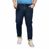 Plus Size Men's Regular Fit Tinted Wash Jeans