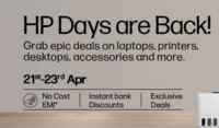 HP Days are Back - Upto 30% Off + Bank offers (HDFC, ICICI & More) & No cost EMI