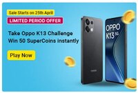 Flipkart Oppo K13 Challenge, Get 50 supercoins
