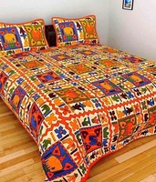 144 TC Cotton Double King Printed Bedsheet
