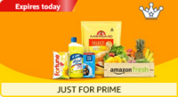 Amazon Fresh : Get Flat ₹100 Back on Minimum order of ₹1099 (User Specific) 