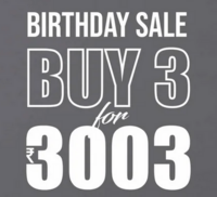 Palmonas Birthday Sale - Buy 3 for Rs 3003, B1G1, Flat 30% off on Jewellery