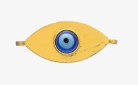 Shree Shyam Gems & Jewellery Gold Plated Small Evil Eye Stone Pendant/Charms for Women and Girls (Evileye_pendant-011)