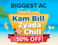 Vijay Sales Biggest AC Festival - Upto 50% Off + Upto 10% off on BOB, Federal, DBS Bank Cards + Exchange Upto Rs. 7000