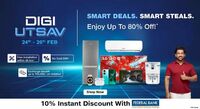 JioMart Digi Utsav Sale : Upto 80% off + Bank Offers 