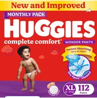 Huggies Complete Comfort Wonder Pants, India's Fastest Absorbing Diaper | - XL 