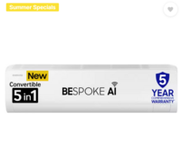 SAMSUNG 2025 Model Bespoke AI, 5 Step Convertible 1.5 Ton 3 Star Split Inverter AC with Wi-fi Connect - White 