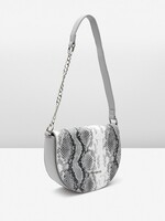 Lino Perros Snake Skin Textured Structured Shoulder Bag