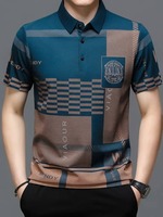 Color Block Men Blue T-Shirt