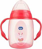 Sippy Cup with Grip, Anti-Spill Sippy Cup with Soft Silicone, BPA-Free Sipper for Infant/Toddler, Blue (250ML)