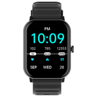Croma Stride Smartwatch with Bluetooth Calling (1.8 inches, IPS Display, IP68 Sweat Resistant, Black Strap)