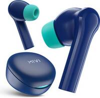 Mivi Duopods D4, 50Hrs Playtime, HD Call, Fast Charging, IPX4, Voice Assistant, 5.3v Bluetooth  (Blue, True Wireless)