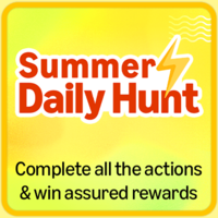 Amazon Summer Daily Hunt Complete all tasks and earn Rs.300 back