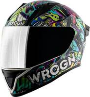 WROGN Punk Motorbike Helmet  (Multicolor)