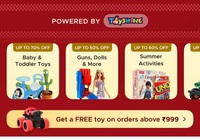 Blinkit Toys and Games Fest -  Upto 70% off + Get a Free Toy on orders above ₹999