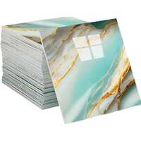 PE Foam Marble Tiles Top-Quality Self-Adhesive Wall Covering, Versatile, Water Resistant, and Scratch-Resistant Marble Wall Panel Sheet,60cm X 60cm X 3mm (4 Sq.Ft) (WW-AM-0100)