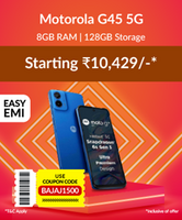 Motorola G45 5G (Brilliant Blue, 8GB RAM, 128GB Storage) @10429