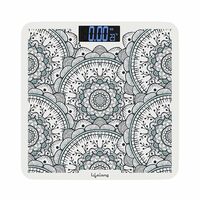 Lifelong Nimbus LLWS81 Weighing Scale (Indian Cultural Series - Orissa)|Digital Weight Machine for Body Weight|6mm Thick Tempered Glass with LCD Display|Bathroom Weighing Scale (1 Year Warranty, Grey)