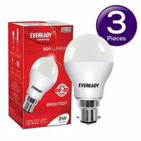 Zepto - Eveready 9 W LED Bulb - Cool Day Light | 6500 K | Long Lasting 1 pc Combo 1 × 3 (location specific)