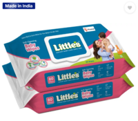 Little's Soft Cleansing Baby Wipes with Aloe Vera, Jojoba Oil and Vitamin E, Lid Pack on Flipkart