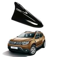 Oshotto Car Shark Fin Roof Antenna Car Antenna Radio FM/AM Car Decorate Compatible with Renault Duster - (Black) 