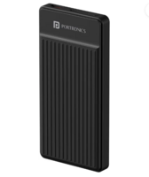 Portronics 10000 mAh 22.5 W Ultra Slim Pocket Size Power Bank  (Black, Lithium Polymer, Fast Charging for Mobile)