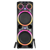 Croma Explode 2.0 1400W Bluetooth Party Speaker with Mic (RGB Party Laser Light, Stereo Channel, Black)