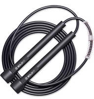 Boldfit Skipping Rope for Men and Women Jumping Rope With Adjustable Height Speed Skipping Rope for Kids, Women, Girls Rassi Jumping Men for Exercise, Gym, Sports Fitness - Black, Polyvinyl Chlorine 