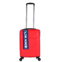  F Gear Joy PP008 20" Red Cabin Hard Suitcase with Spinner Wheels (4034), Small 