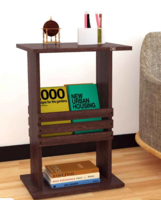 Leonardo End Table in Flowery Wenge Finish