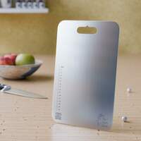 The Earth Store Stainless Steel Chopping Board 31 X 21 CM | Cutting Board for Kitchen | Heavy Duty Chopper Board | Fruits, Vegetable, Meat, Cheese, Kneed Dough | Set of 1