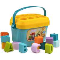 Tinyplay Educational Shape Sorter Blocks for Toddlers | 16 Colorful ABCD & Geometric Shapes | Baby's First Blocks for Boys & Girls Aged 6 Months to 2 Years | Early Learning Toy (Multicolor)