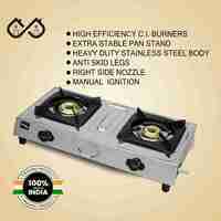 Sigri-wala Surya Primecook Manual  Stainless Steel Manual Gas Stove  (2 Burners)