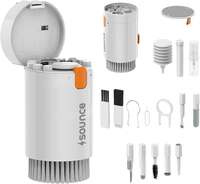 Sounce 20 in 1 Laptop Cleaning kit for Screen, PC, Monitors, Keyboards, Desktop, MacBooks, iPhones, Mobile and Earphones with Dust Removal Blown - White