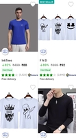 Men t shirts starting from Rs 88