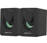  amazon basics Stereo 2.0 USB Powered Gaming Speaker | 3.5 mm Aux-in | Volume Control | RGB LED Lights | 2X3W | for PC, Laptop, Tablet 