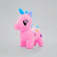 Stylbase Plushies Unicorn Teddy Bear Soft Toy Kids Baby Girls Toys Animal Teddy Bear Return Gifts Valentine Stuffed Animal Toys 10 Inches Pink