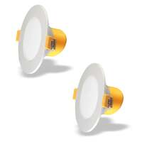 Surya 6W Moon PRO LED DOWNLIGHTER, Recessed LED Downlight for Ceiling, LED Ceiling Light for Home & Hall, Green, Medium, (Pack of 2)