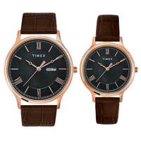 TIMEX Pairs Round Dial Analog Watch - TW00PR301