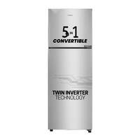 Haier 240 L, 3 Star, 5 In 1 Convertible, Twin Inverter Technology, Frost Free Double Door Refrigerator