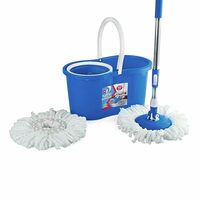 Kleeno by Cello Compacto Spin Mop with 2 Refill | 360 Degree Rotating Mop 