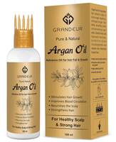 Grandeur Argan Hair Growth Oil With Olive oil, Coconut Oil, Castor Oil & Methi Dana For Hair Fall Control - 100 ml | Promotes Hair Growth | Strengthens Hair | Nourishes The Scalp, Improve Blood Circulation