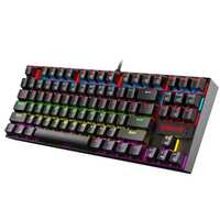 Redragon Kumara K552 Rainbow LED Backlit TKL Ten Key-Less Mechanical Wired Gaming Keyboard