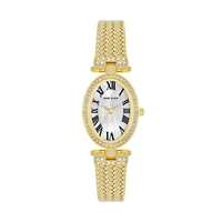 Anne Klein Womens 22 mm Fall 22 White MOP Dial Brass Analog Watch - AK4022MPGB (Not assigned,Not Assigned)